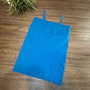 Rhonda Shear Seamless Adjustable Strap‎ Tank Top Blue 1X/1TG/1EG Layering